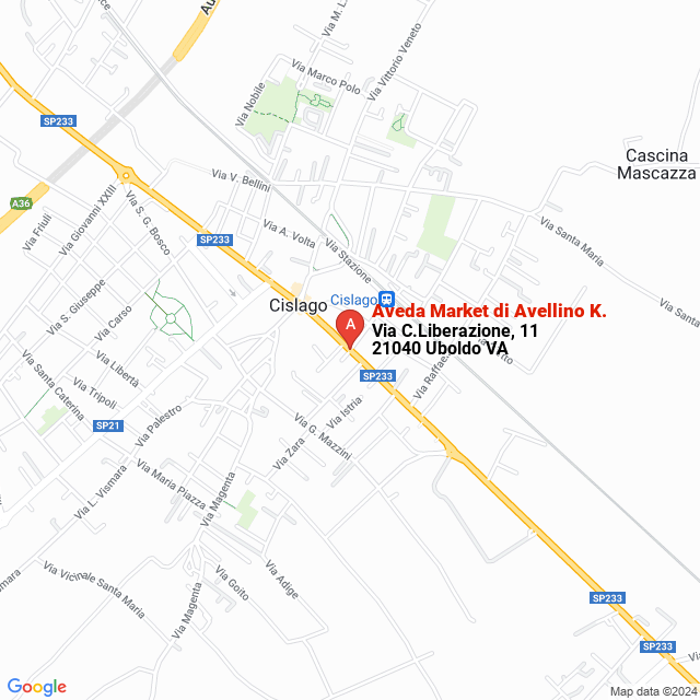 apri la mappa di Aveda Market di Avellino K.