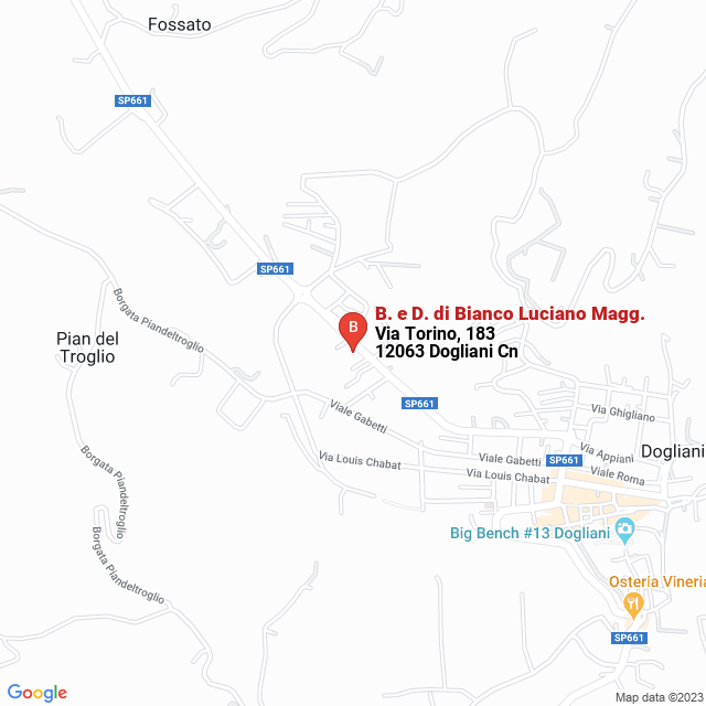 apri la mappa di B. e D. di Bianco Luciano Magg.