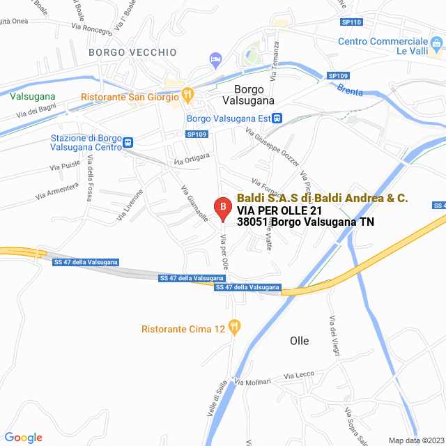 apri la mappa di Baldi S.A.S di Baldi Andrea & C.