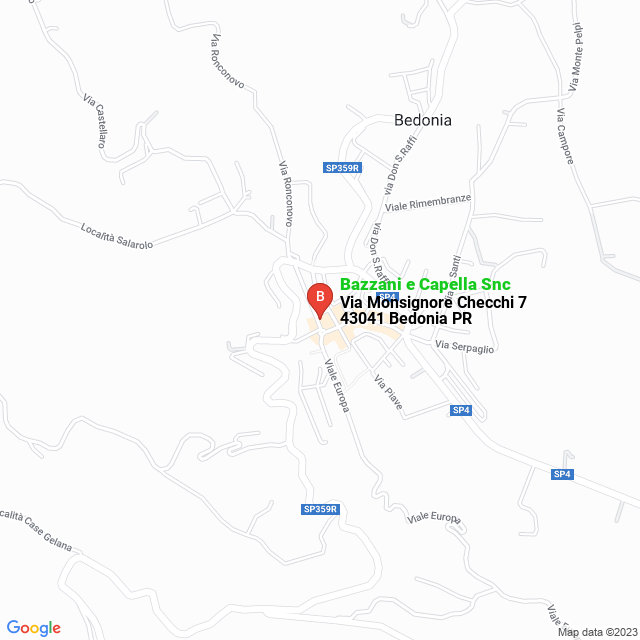 apri la mappa di Bazzani e Capella Snc