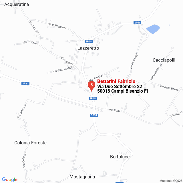 apri la mappa di Bettarini Fabrizio