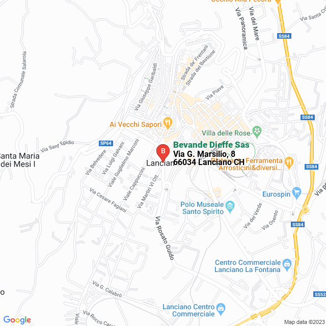 apri la mappa di Bevande Dieffe Sas