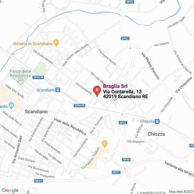 apri la mappa di Braglia Srl