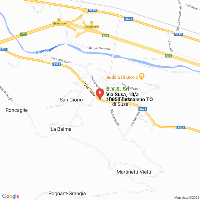 apri la mappa di B.V.S. Srl