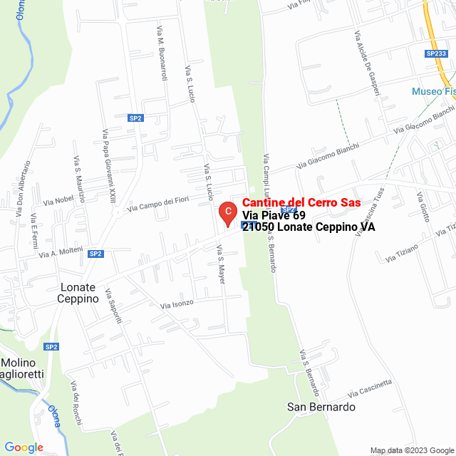 apri la mappa di Cantine del Cerro Sas