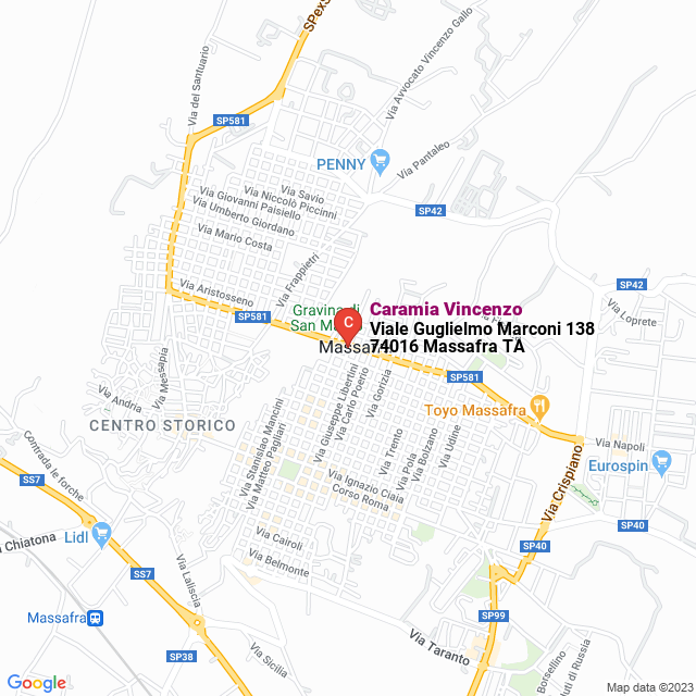 apri la mappa di Caramia Vincenzo