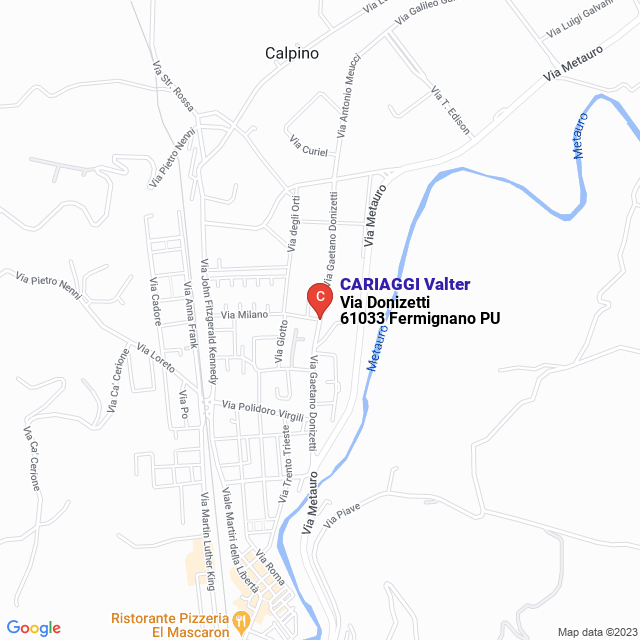 apri la mappa di CARIAGGI Valter