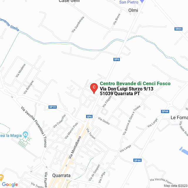 apri la mappa di Centro Bevande di Cenci Fosco