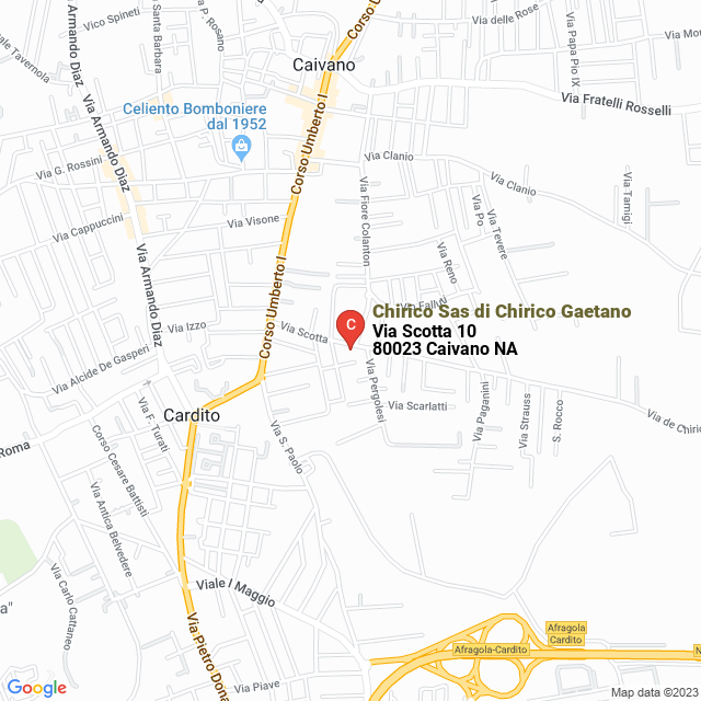 apri la mappa di Chirico Sas di Chirico Gaetano