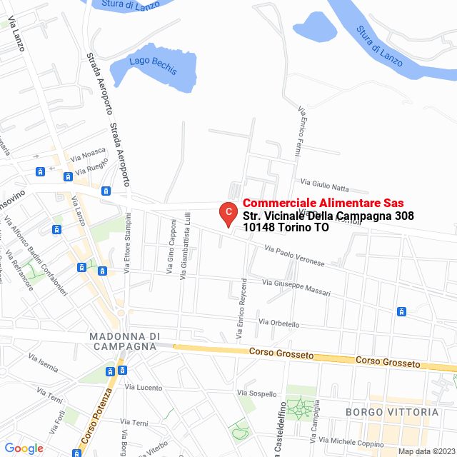 apri la mappa di Commerciale Alimentare Sas