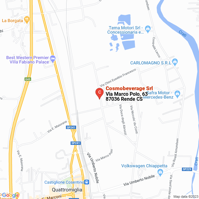 apri la mappa di Cosmobeverage Srl