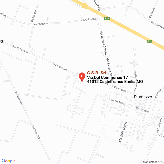 apri la mappa di C.S.B. Srl