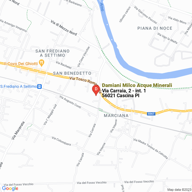 apri la mappa di Damiani Milco Acque Minerali