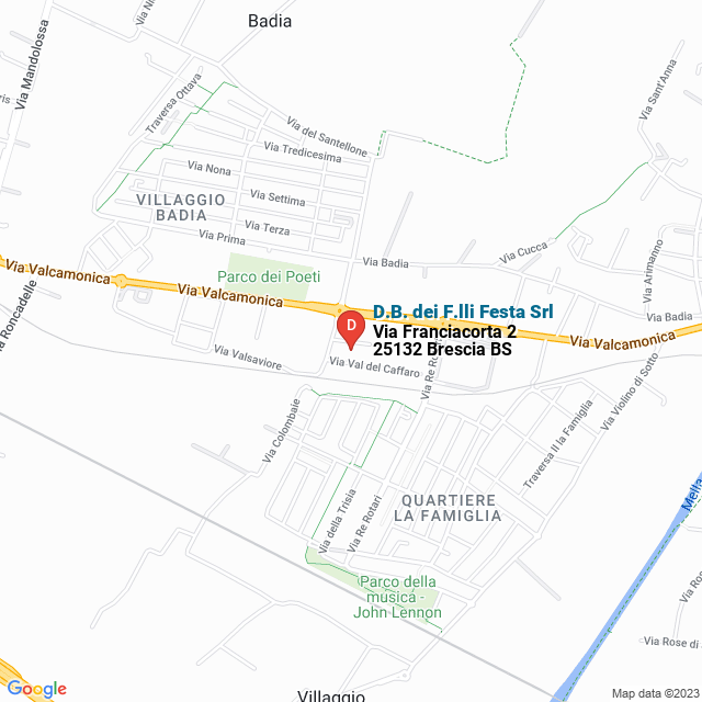 apri la mappa di D.B. dei F.lli Festa Srl