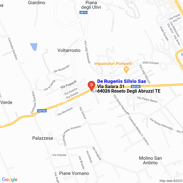 apri la mappa di De Rugeriis Silvio Sas