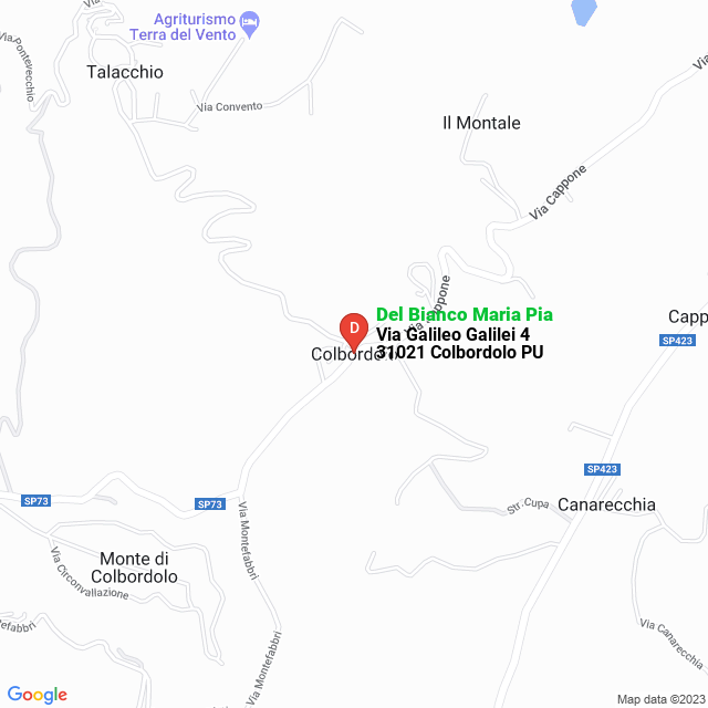 apri la mappa di Del Bianco Maria Pia