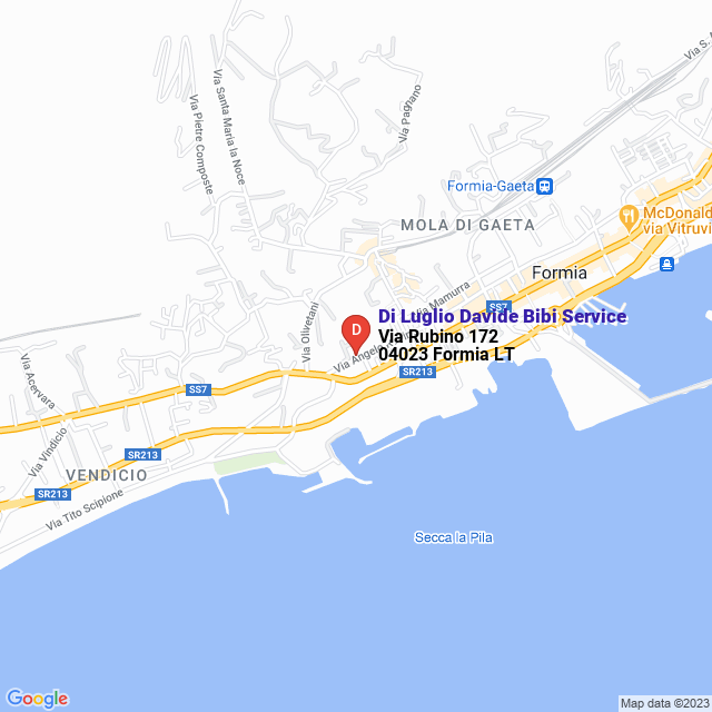 apri la mappa di Di Luglio Davide Bibi Service