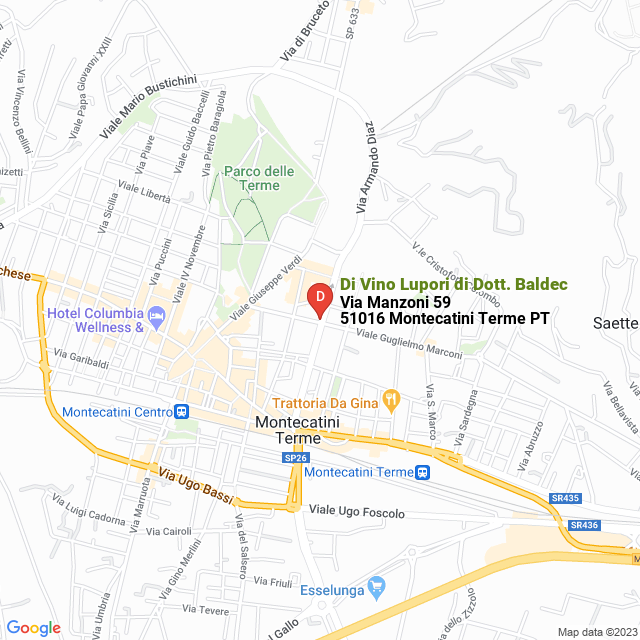 apri la mappa di Di Vino Lupori di Dott. Baldec