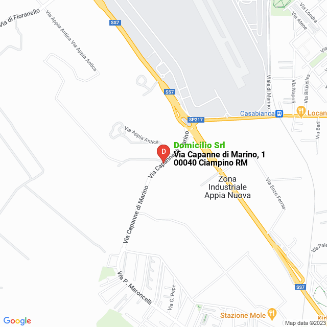 apri la mappa di Domicilio Srl