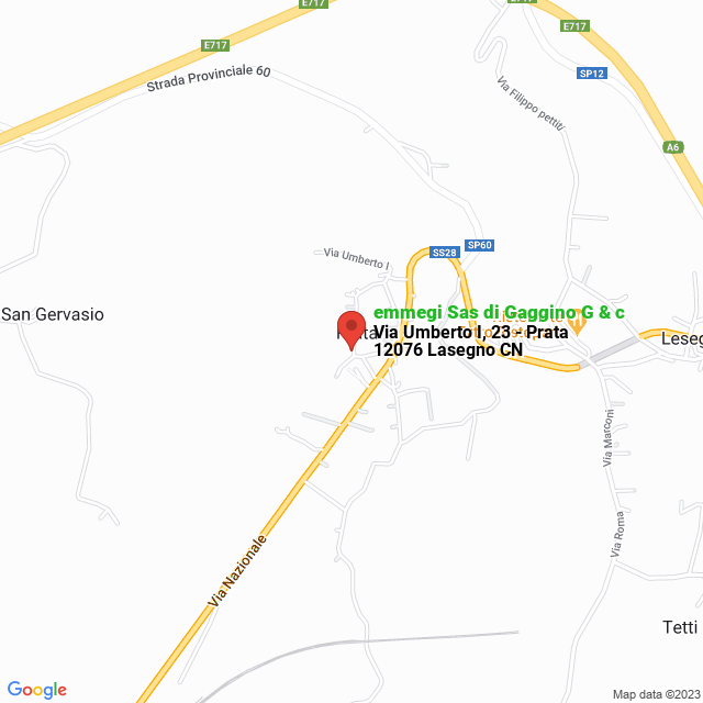 apri la mappa di emmegi Sas di Gaggino G & c