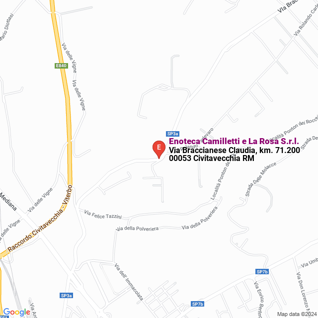 apri la mappa di Enoteca Camilletti e La Rosa S.r.l.