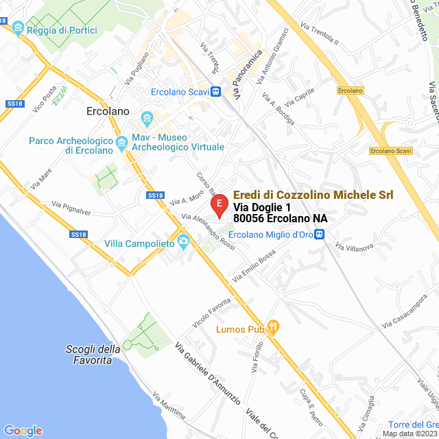 apri la mappa di Eredi di Cozzolino Michele Srl