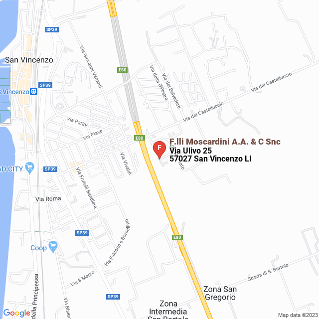 apri la mappa di F.lli Moscardini A.A. & C Snc