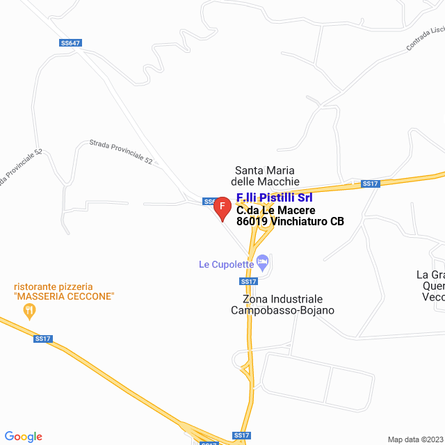 apri la mappa di F.lli Pistilli Srl