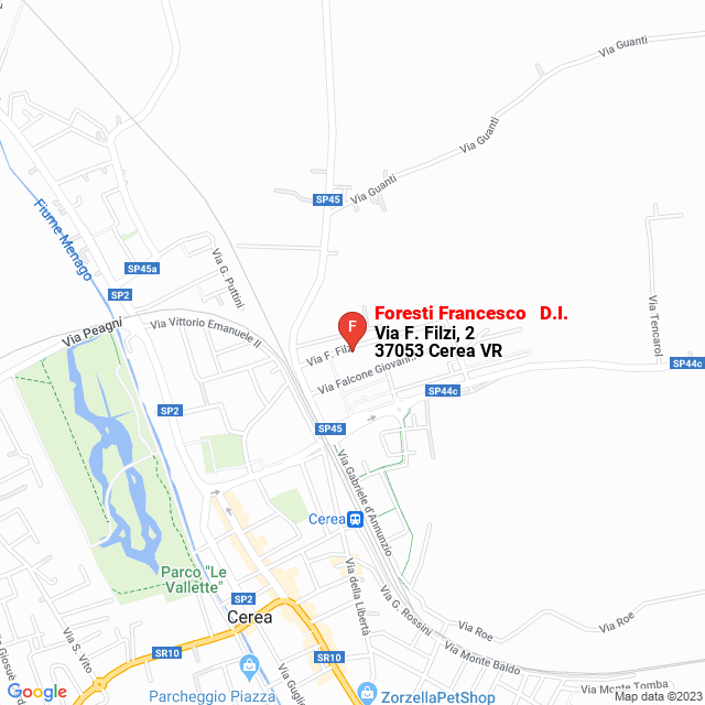 apri la mappa di Foresti Francesco - D.I.