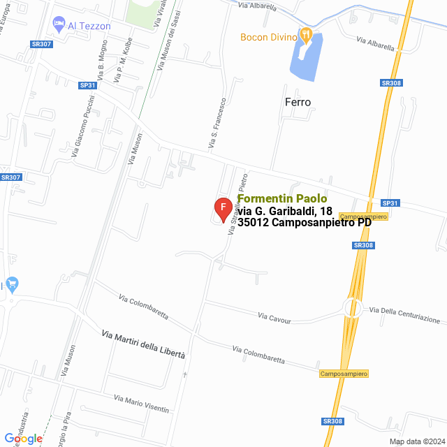 apri la mappa di Formentin Paolo