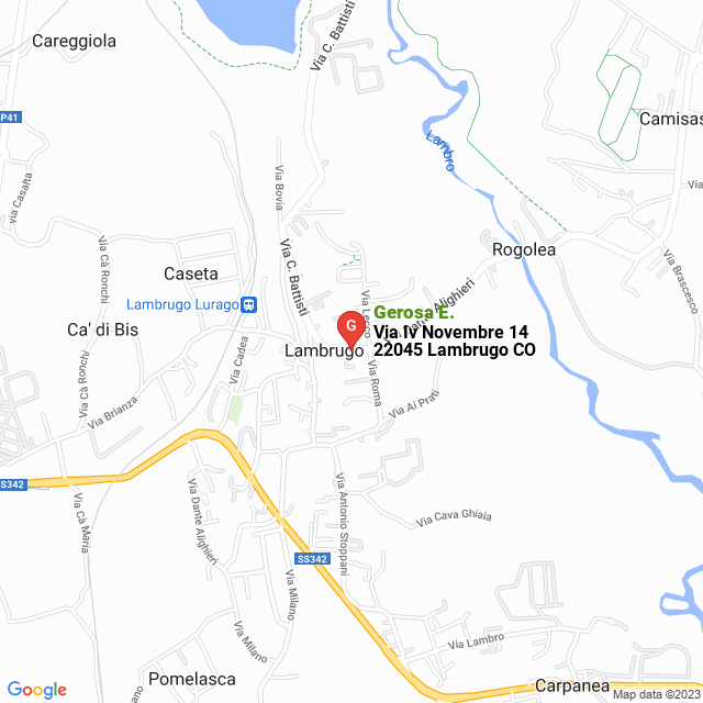 apri la mappa di Gerosa E.