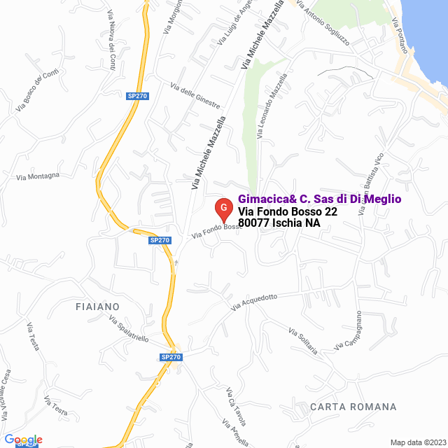 apri la mappa di Gimacica& C. Sas di Di Meglio