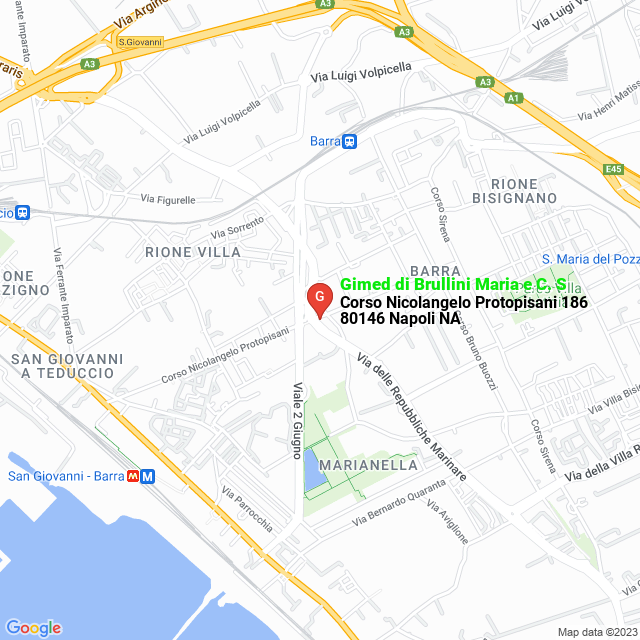 apri la mappa di Gimed di Brullini Maria e C. S