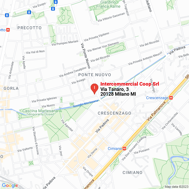 apri la mappa di Intercommercial Coop Srl