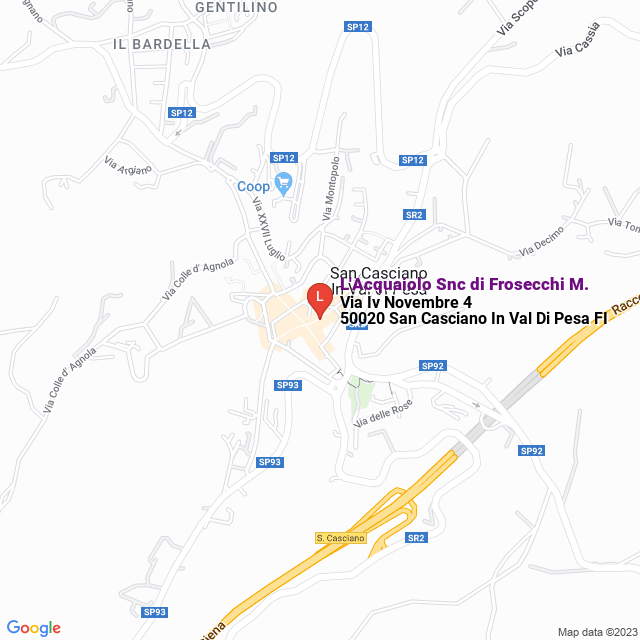 apri la mappa di L‘Acquaiolo Snc di Frosecchi M.