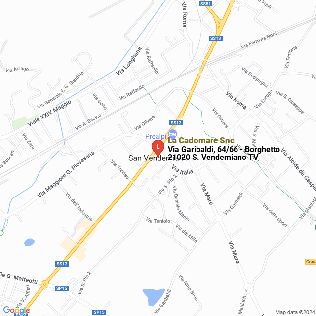 apri la mappa di La Cadomare Snc