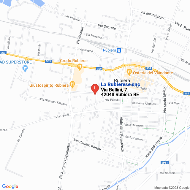 apri la mappa di La Rubierese snc