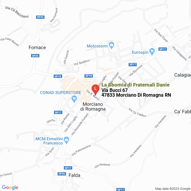 apri la mappa di La Sbornia di Fraternali Danie