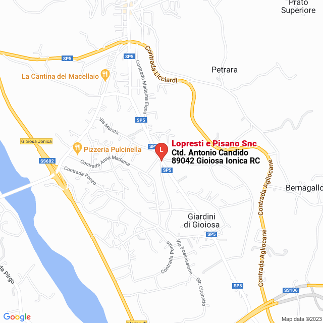 apri la mappa di Lopresti e Pisano Snc