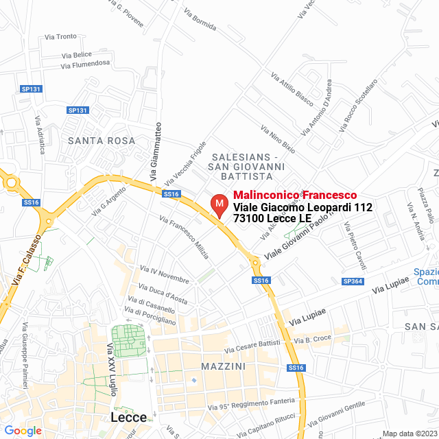 apri la mappa di Malinconico Francesco