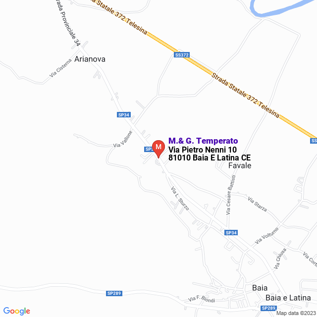 apri la mappa di M.& G. Temperato