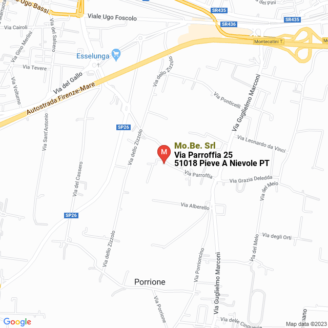 apri la mappa di Mo.Be. Srl