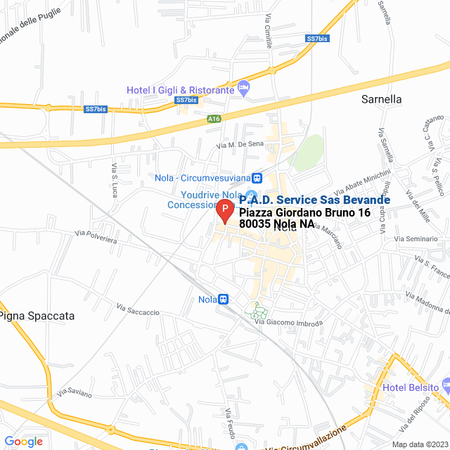 apri la mappa di P.A.D. Service Sas Bevande