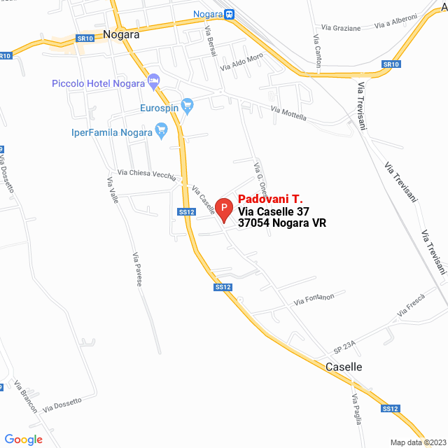 apri la mappa di Padovani T.