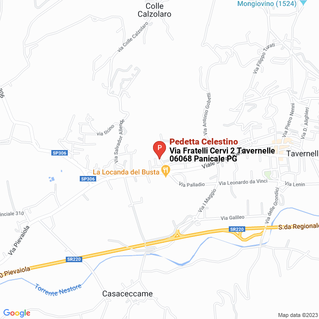 apri la mappa di Pedetta Celestino