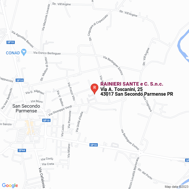 apri la mappa di RAINIERI SANTE e C. S.n.c.