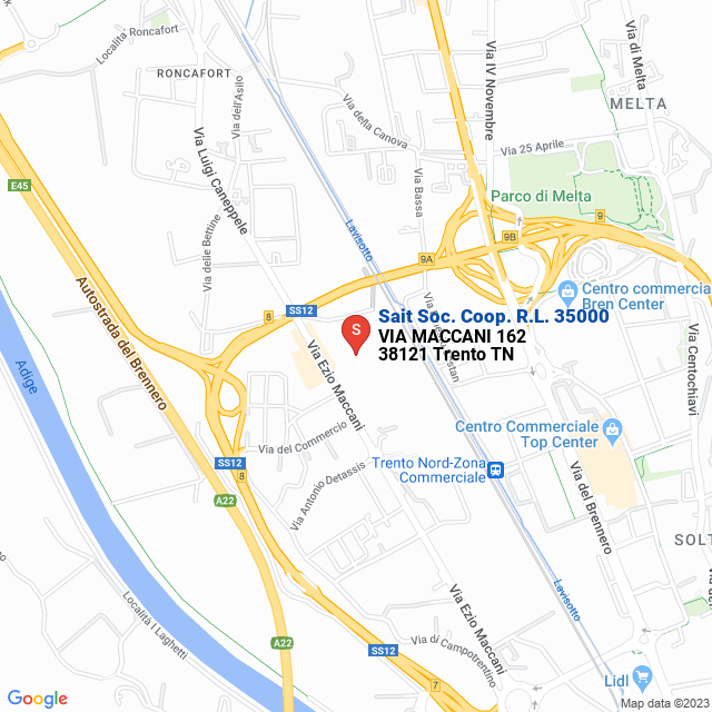apri la mappa di Sait Soc. Coop. R.L. 35000