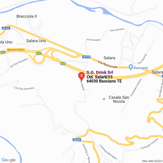apri la mappa di S.G. Drink Srl