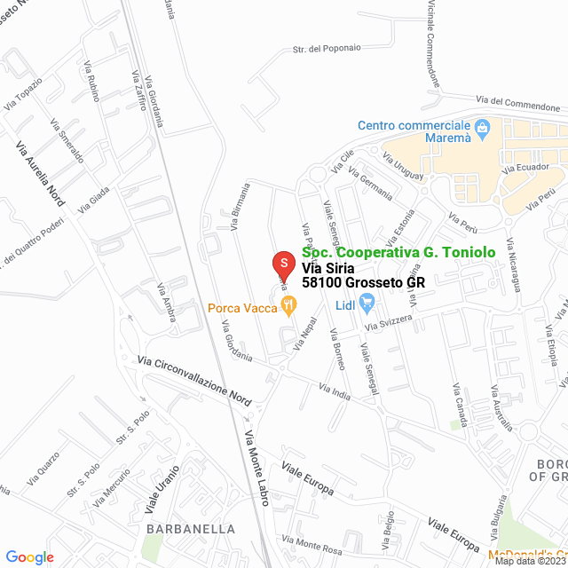 apri la mappa di Soc. Cooperativa G. Toniolo