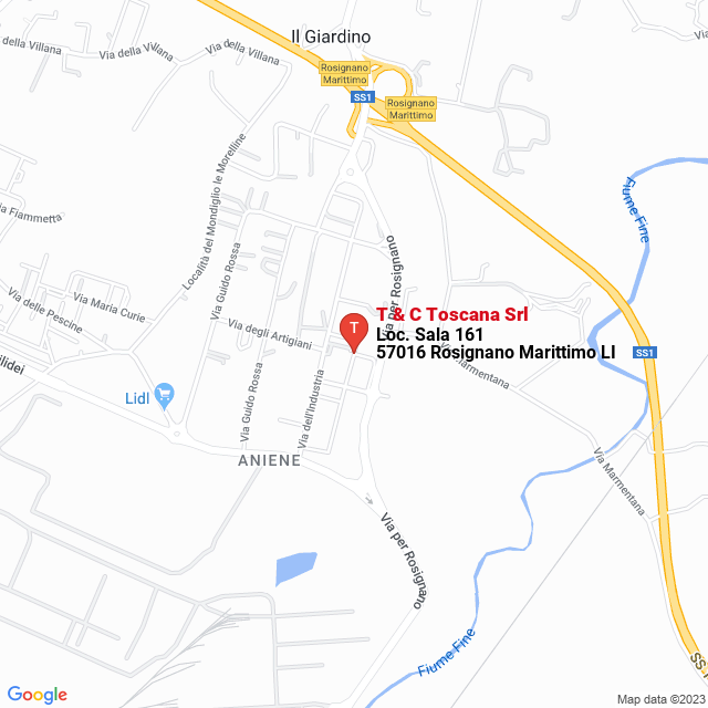 apri la mappa di T & C Toscana Srl